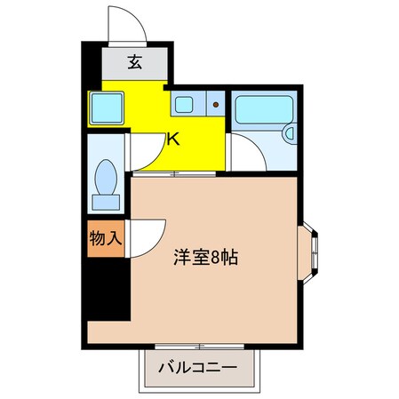 ジュッセルハイツの物件間取画像